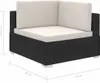 vidaXL 8-tlg. Set de salon de jardin avec auflagen Poly Voir les images du produit 17