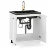 ULWEHOME | Spülenunterschrank 80 cm Weiß matt, Produktbild-Vorschau 3