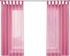 2er-Pack Gardinen Transparent Vorhang Set Wohnzimmer Voile Produktbild-Vorschau 2