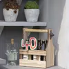 UNUS Flaschenhalter aus Holz geflammt für 6 Flaschen Produktbild-Vorschau 2