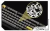 A close-up view of a mechanical keyboard, with a magnified inset showing the key switches. Produktbild-Vorschau