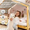 Baldachim do łóżka domku 135x360 cm jasnobeżowy bez złotej Podgląd zdjęcia produktu 6