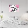 Leinwandbild frau mit glamour-hut 120x80 cm Feeby rosa Produktbild-Vorschau 9