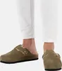 Scholl Fae New F Clog Suede - Velourleder in khaki mit Fell Produktbild-Vorschau 6