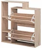 FineBuy Moderner Schuhkipper MASSA Holz 2 Fächer Sonoma Produktbild-Vorschau 4