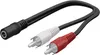 Goobay 50092 Adattatore cavo audio da presa 3,5 mm a spina Anteprima dell’immagine prodotto 1