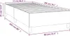 Struttura letto senza materasso grigio scuro 80x200 cm in Anteprima dell’immagine prodotto 7