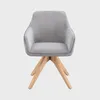 HOMLA Krzesło PESA w tkaninie łączonej szare 56x60x82 cm Podgląd zdjęcia produktu 8