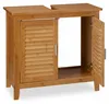 Relaxdays Waschbeckenunterschrank LAMELL, 2 Türen, Produktbild-Vorschau 8