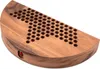 A wooden Chinese Checkers board with a star-shaped pattern of holes. Produktbild-Vorschau