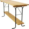 Stehtisch klappbar 220cm rechteckig Höhe 110cm Stahl und Produktbild-Vorschau 1