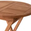 deVries Teakholz Stehtisch Woodie Ø 80 cm - rund Produktbild-Vorschau 6