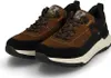 A pair of brown and black sneakers on a white background. Voir les images du produit
