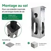 LDY Wallbox Standfuß für Easee Ladestation, Stahl, 149 cm Produktbild-Vorschau 6