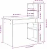 Stół Z Miejscem Do Przechowywania Biały 113X54X120 Cm Podgląd zdjęcia produktu 9