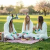 Bílé pyžamo Furia, kigurumi onesie s křídly, jednodílné Náhled obrázku produktu 8