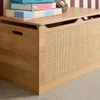 sweeek - Rattan-Spielzeugtruhe, Klappdeckel, seitliche Produktbild-Vorschau 4