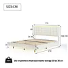 Letto imbottito Fortuna Lai 140x200cm con LED e presa USB, Anteprima dell’immagine prodotto 3