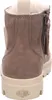 The back view of a brown Palladium ankle boot with a white sole and beige trim. Produktbild-Vorschau