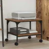 vidaXL Druckerständer Altholz 50 x 40 x 38 cm Holzwerkstoff Produktbild-Vorschau 2