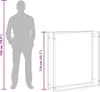 Brennholzregal Mattschwarz 110x28x116 cm Stahl Produktbild-Vorschau 9