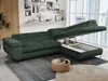 Ecksofa Sofa Grün, Wohnlandschaft L-Form mit Schlaffunktion Produktbild-Vorschau 3