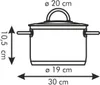 Kasserolle VISION mit Deckel ø 20 cm, 3,0 l Produktbild-Vorschau 4