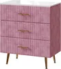 Komoda Vicco Velia Różowy 70 x 78.5 cm z 3 szufladami, Podgląd zdjęcia produktu 1