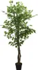 vidaXL Albero artificiale di ficus 1008 foglie 180 cm Verde Anteprima dell’immagine prodotto 5