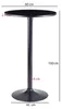 WOHNLING Design Bartisch Schwarz Stehtisch Ø 60 cm Metall / Produktbild-Vorschau 9