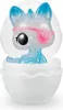 A small, translucent unicorn toy with a pink eyepatch sits inside a white egg-shaped container. Anteprima dell’immagine prodotto