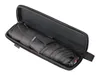 A black umbrella is neatly folded and placed inside its open black protective case. Anteprima dell’immagine prodotto