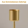 Kerzenhalter Set Metall, Vintage Wohnaccessoire, Tischdeko Produktbild-Vorschau 2