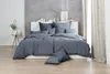 Hahn Renforce Bettwäsche 240x220  stonewashed grau Produktbild-Vorschau 1