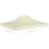 vidaXL Tetto della tenda party 4,5x3 m crema 270 g/m² Anteprima dell’immagine prodotto 10