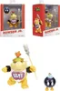 Collage of product packaging and a loose figure with accessories. Produktbild-Vorschau