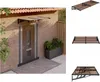 vidaXL Dveřní stříška černá 152,5x90 cm polykarbonát - Náhled obrázku produktu 1