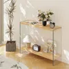 WISFOR Table console avec 2 étagères, table d'entrée, table Voir les images du produit 4