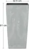 A tall, square, gray planter with a concrete effect. Anteprima dell’immagine prodotto