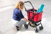 Carlett boodschappenwagen met 4 wielen, inklapbaar, tas met Productafbeelding-voorbeeld 4
