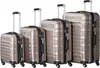 A set of four champagne-colored suitcases of varying sizes, lined up in a row against a white background. Náhľad obrázku produktu