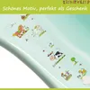 Ergonomische Premium Babybadewanne Funny Farm aquamarin 100 Produktbild-Vorschau 2