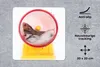 MuchoWow® Mauspad Mousepad Hamster im Laufrad 20x20 cm - Produktbild-Vorschau 2