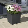 LECHUZA Pot de fleurs CUBE Cottage 50 Granit | Pot de Voir les images du produit 19