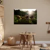 MuchoWow® Poster Wald - Elefanten - Licht 90x60 cm - Produktbild-Vorschau 6