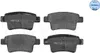 MEYLE 025 245 4016 Bremsbeläge Hinten für CITROËN C4 Grand Produktbild-Vorschau 1