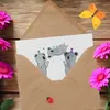 Mr. & Mrs. Panda Grußkarte 8. Geburtstag Freude - Weiß - Produktbild-Vorschau 3