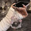 2er Set Handykette Perlen Anhänger Rosa Lila, Schwestern Produktbild-Vorschau 3