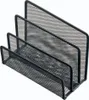 A black mesh desk organizer with three compartments. Produktbild-Vorschau