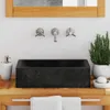 A bathroom sink with a mirror and accessories. Náhľad obrázku produktu